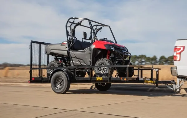 Utility trailer at Silver Moon Trailers ready to be matched to your truck's towing capacity